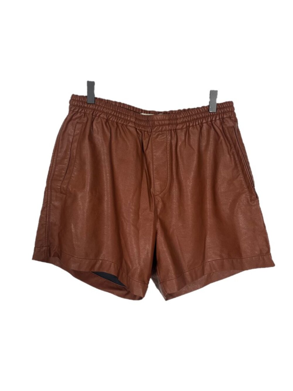 Shades of Grey by Micah Cohen Vegan Leather Shorts Size Medium